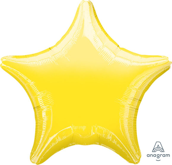 18" Mylar/Foil Star Helium Balloons (various colours)