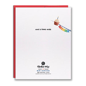 Greeting Card - Cupcake Skewer Narwhal - 0