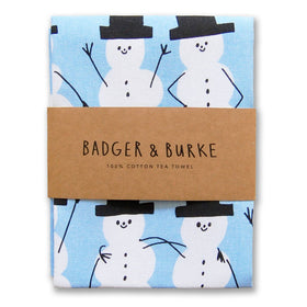 Snowmen Holiday Tea Towel