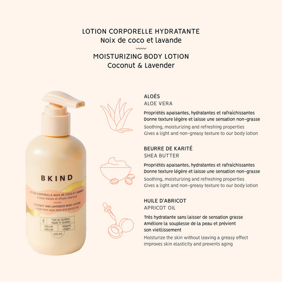 Moisturizing body lotion - Coconut & lavender