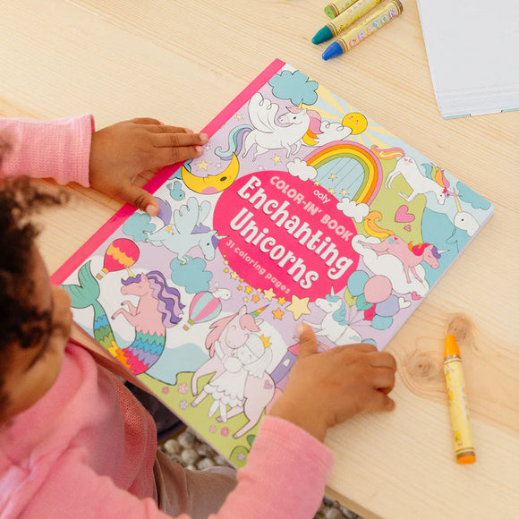Enchanting Unicorns Colouring Book