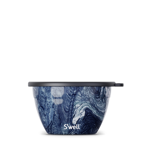 64oz Azurite Marble Salad Bowl Kit