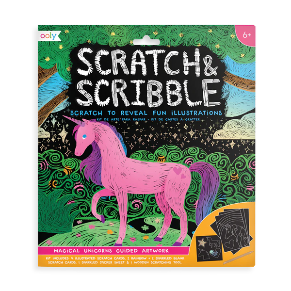 Scratch & Scribble Art Kit - Magical Unicorn