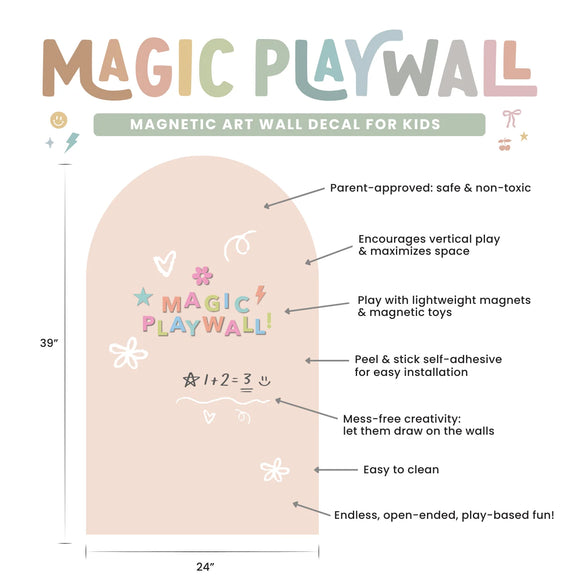 Magic Playwall - Arch Magnetic Wall Decal | Cherrypick