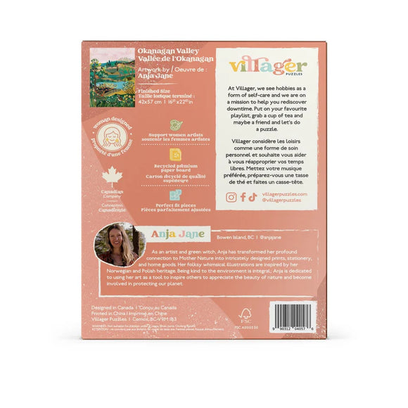 Villager Puzzles | Okanagan Valley | 500-Piece Puzzle for Adults