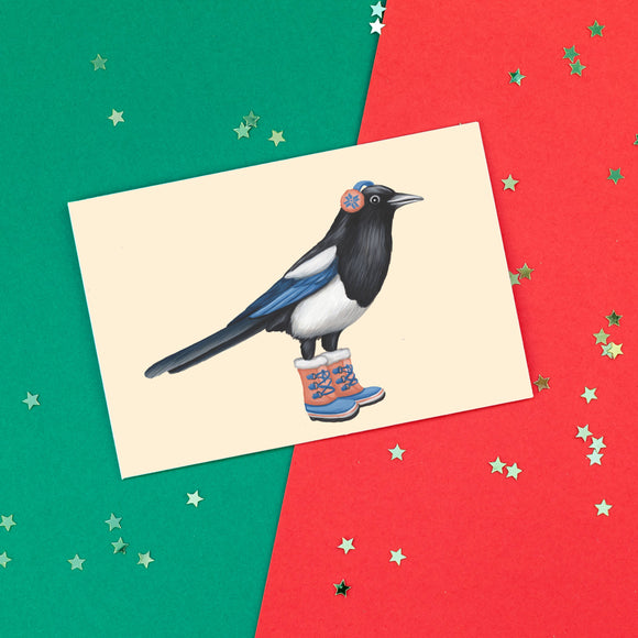 American Magpie Greeting Card
