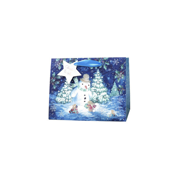 Blue Snowman Gift Bags