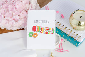 Thanks You're A Lifesaver - Greeting Card - 0