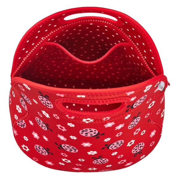 Large, Machine Washable Lunch Bag for Kid - Ladybugs