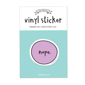 Nope Vinyl Sticker - 0