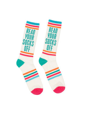 Read Your Socks Off Gym Socks - 0