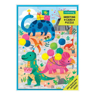 Dino Party, Greeting Card Puzzle