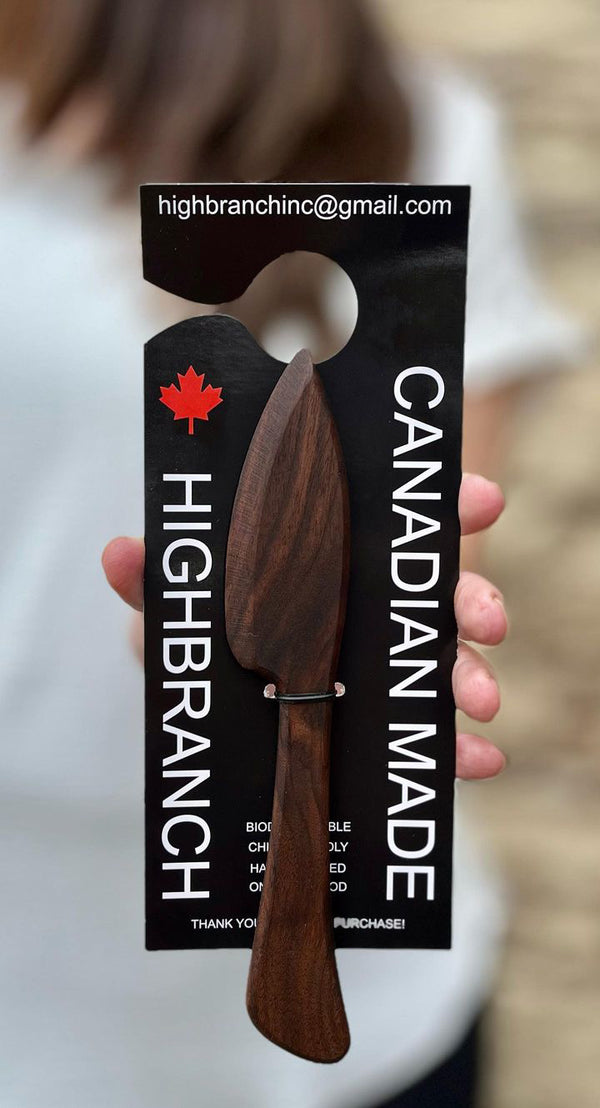 Wooden Cheese Knife (Made in Canada)