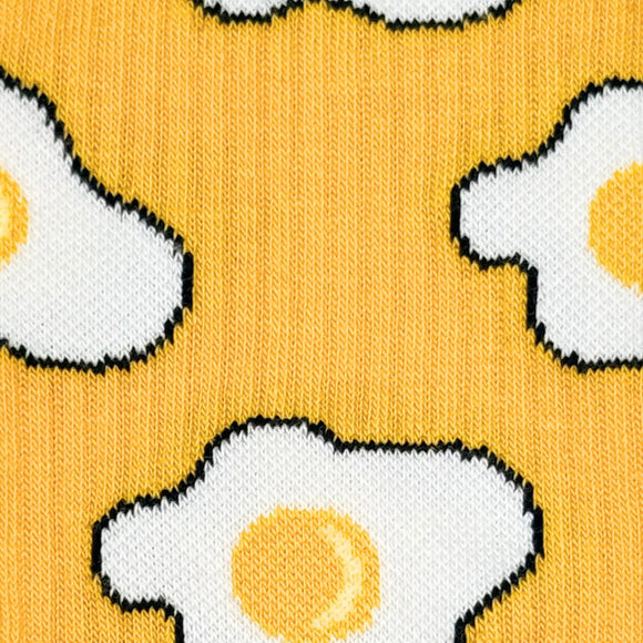 Men's Bacon & Eggs Yellow Athletic Socks