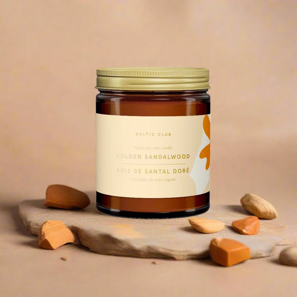 Golden Sandalwood Soy Candle