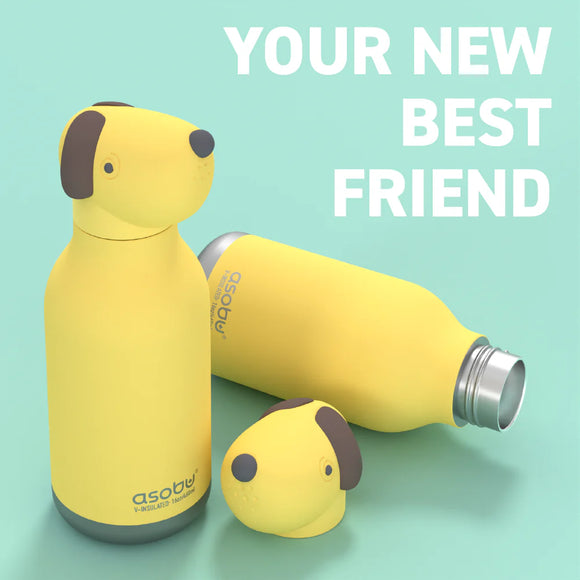 Beige Dog Bestie Bottle | Asobu