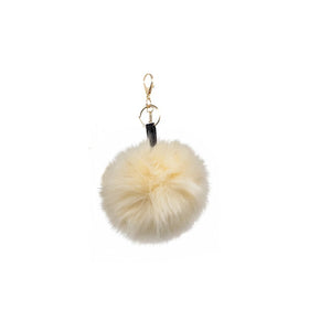 Faux Single Pom Cream