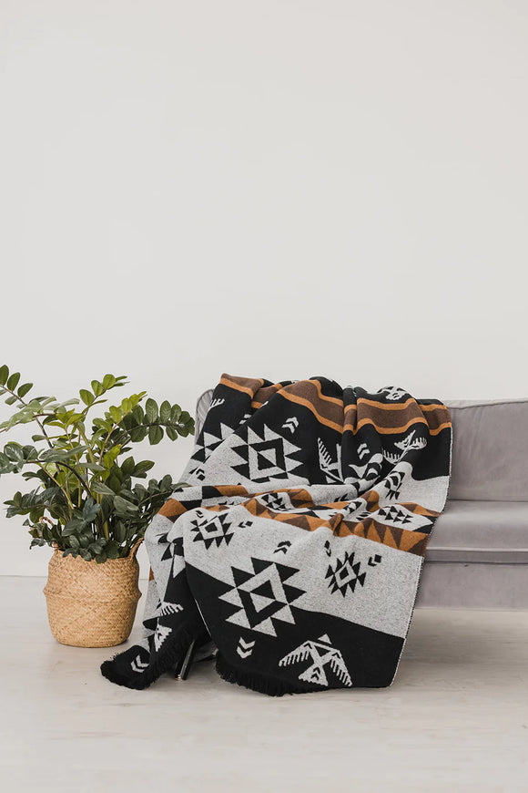 Mini Tipi Reversible Blanket (Indigenous Designed) - various patterns