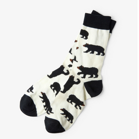 Black Bears Men's Crew Socks
