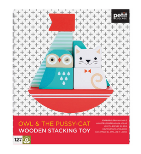Owl & the Pussy-Cat Wooden Stacking Toy