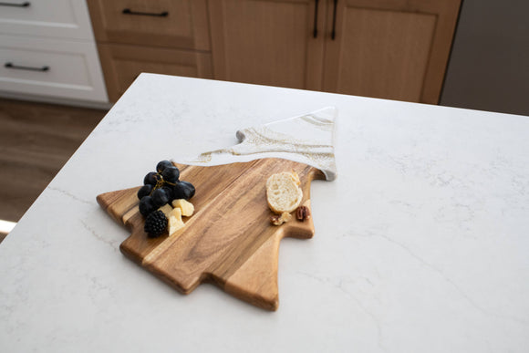 Christmas Tree Resin Charcuterie Board