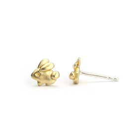 Silver Bunny Studs | Marmalade Designs - 0