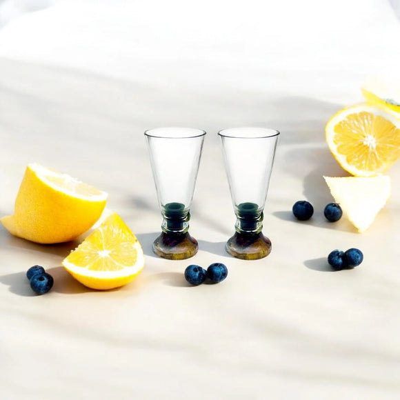 Clear Glass Shooters (set of 2)