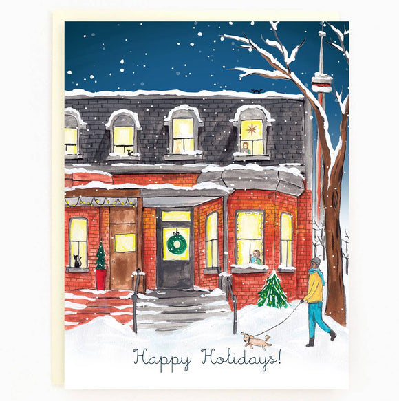 Assorted Box Of 8 'Toronto Historic Holiday' Greeting Cards
