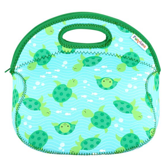Large, Machine Washable Lunch Bag for Kids - Sea Turtles