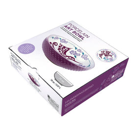 Porcelain Art Serving Bowl - Hummingbird (Purple) - 0