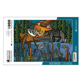 1000 Piece Jigsaw Puzzle - All My Relatives (Indinawemaaganidag)