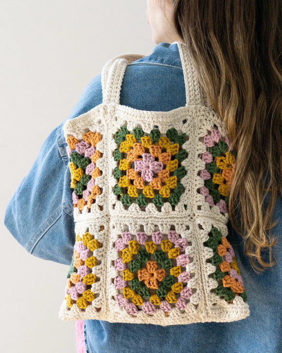 DIY Granny Square Crochet Bag Kit