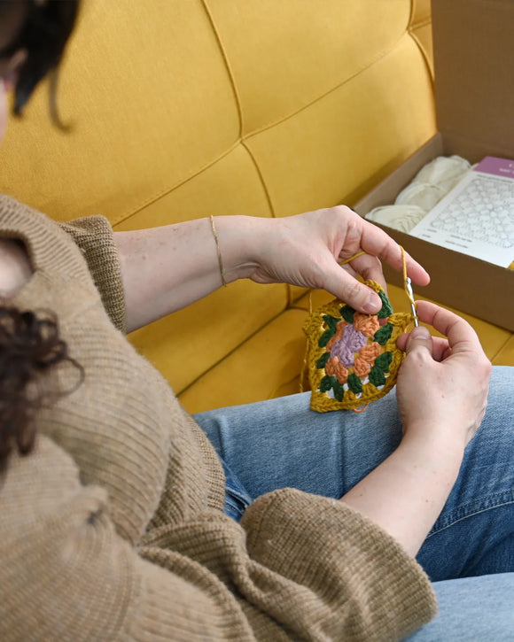 DIY Granny Square Crochet Bag Kit