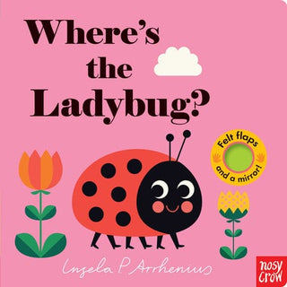 Where's the ladybug? children's board book with felt flaps