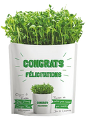 Gift-a-Green | Congrats | Sugar Peas Microgreens