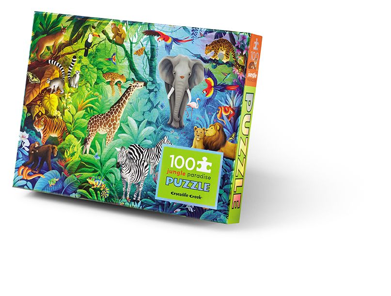 100 PC Holographic Puzzle: Jungle Paradise | Caribou Gifts Inc.