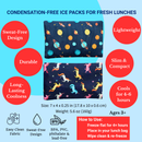 Gel Ice Packs in Fabric Sleeves 2-Pack - Space & Unicorns-2