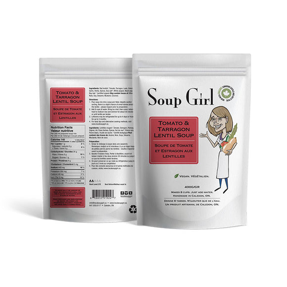 Tomato & Tarragon Lentil Soup (Soup Girl)