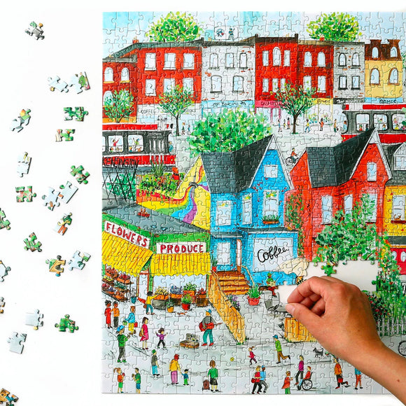 Toronto Kensington Market Puzzle - 1000 Piece Puzzle