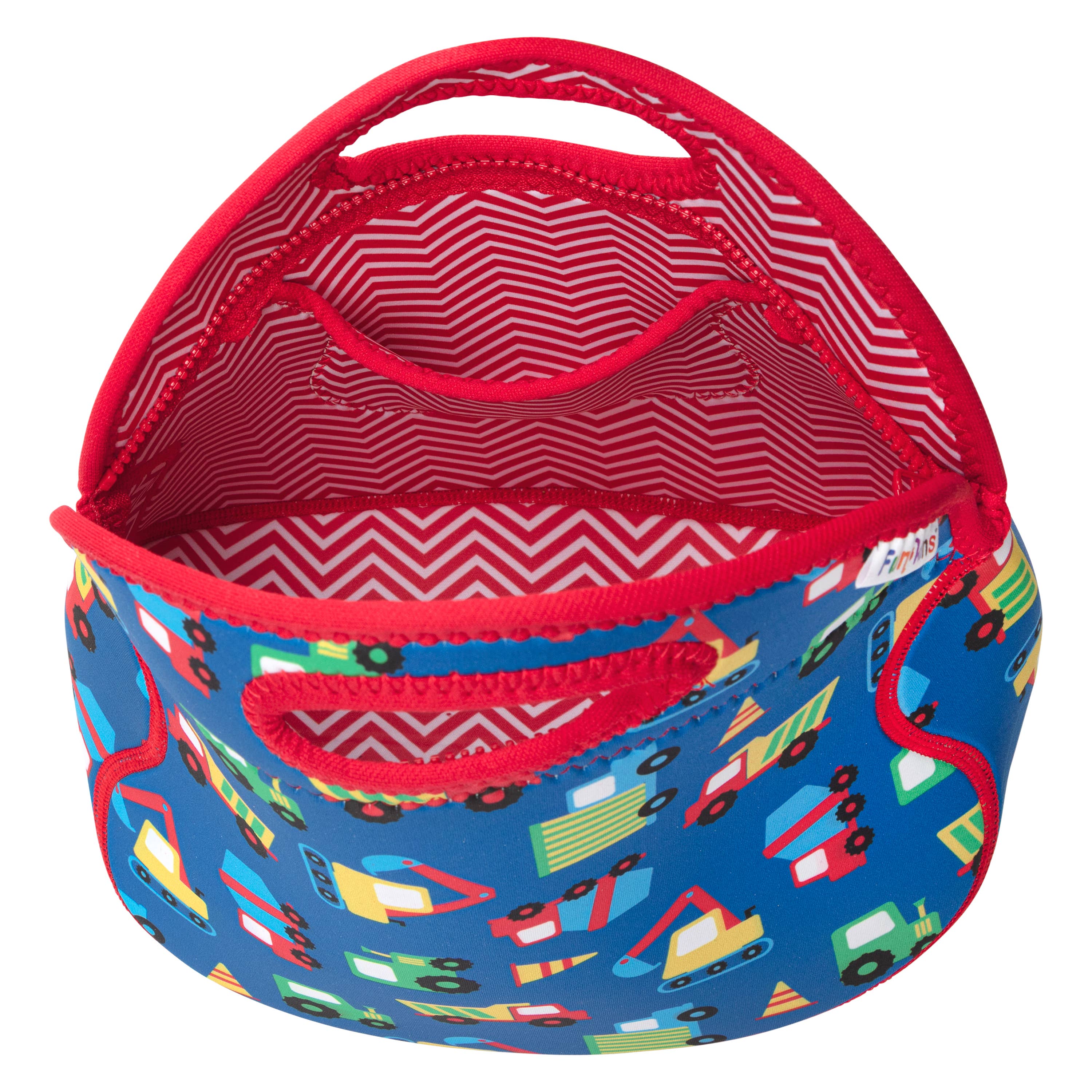 Large, Machine Washable Lunch Bag for Kids - Construction - 0