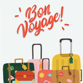 Bon Voyage Luggage Card - 0
