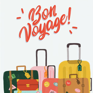 Bon Voyage Luggage Card - 0
