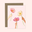 Pink Poppies Card | Sympathy | Condolence | Thank You-1