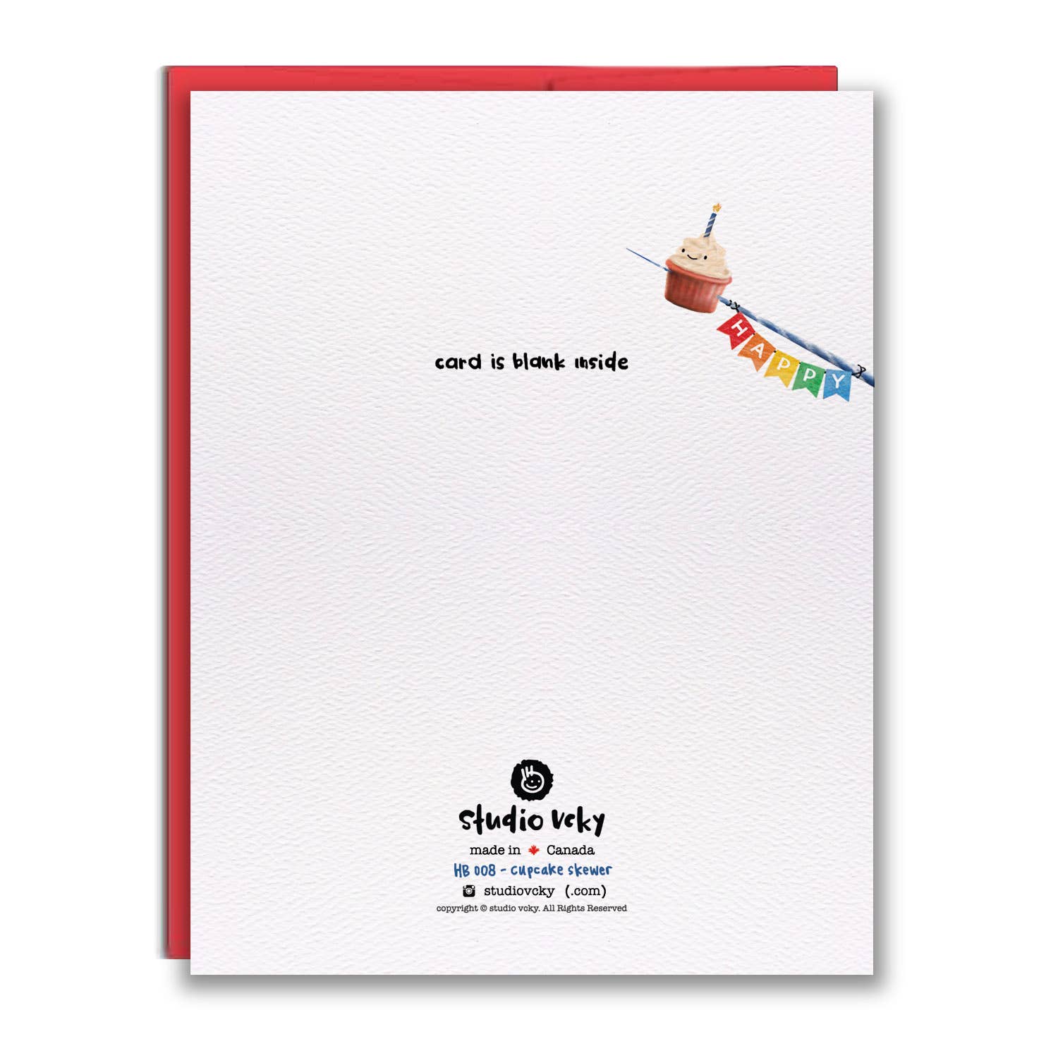 Greeting Card - Cupcake Skewer Narwhal - 0