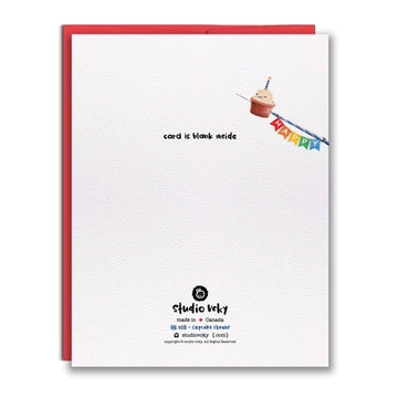Greeting Card - Cupcake Skewer Narwhal - 0