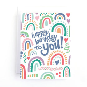 Rainbow Happy Birthday Card for Her