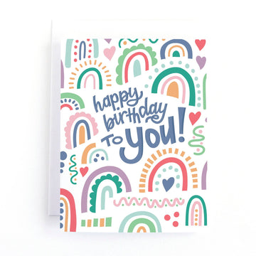 Rainbow Happy Birthday Card for Her