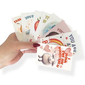 24 Mini Valentine's Day Cards (Perforated Sheets) - 0