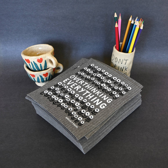 Overthinking Everything Sponge Cloth / Swedish Dishcloth