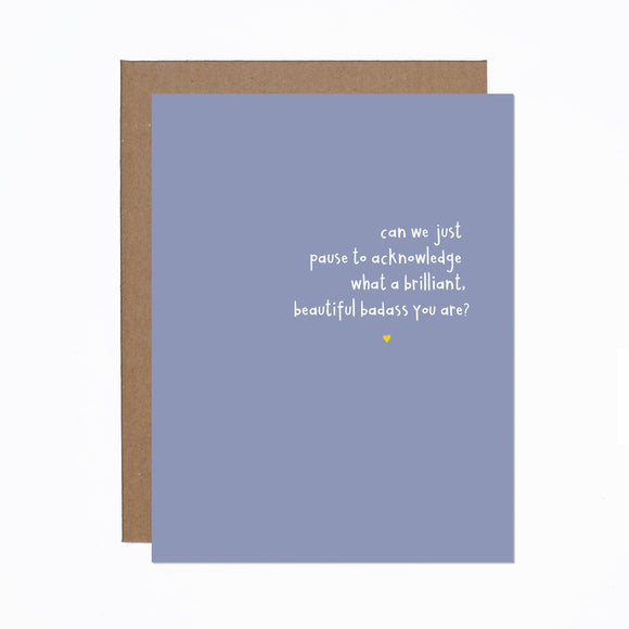 Beautiful Badass Card